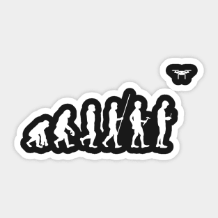 Quadcopter And Drone Evolution Funny design Sticker